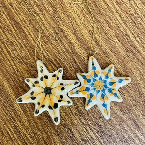 Two Star Ornament Set